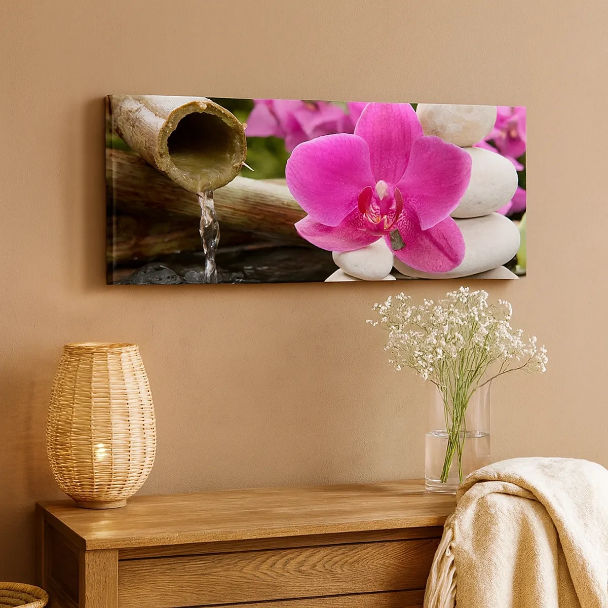 Bild auf Leinwand - Leinwandbild - Du ruhst dich schon aus - 30x30 cm