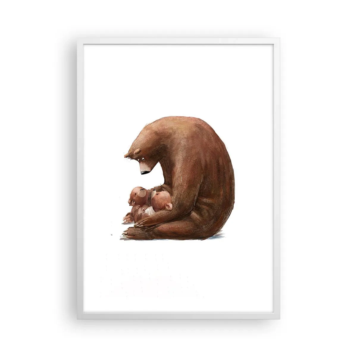Poster in einem weißen Rahmen - Süße Träume, Kinder - 50x70 cm