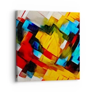 Bild auf Leinwand - Leinwandbild - Ein bunter Interleaver - 30x30 cm