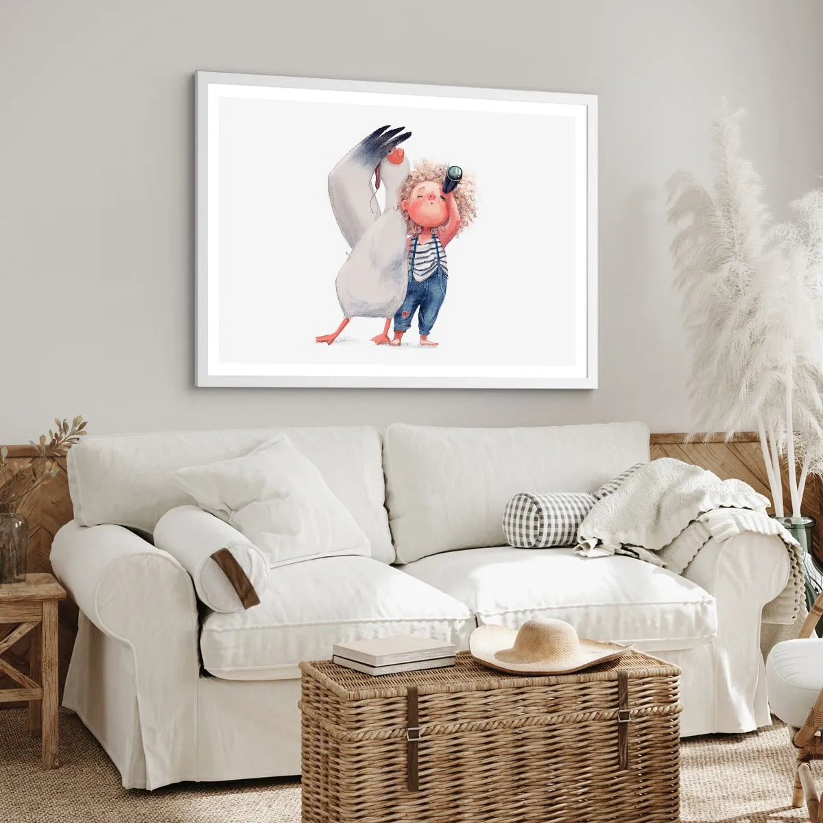 Poster in einem weißen Rahmen - Toller Reiseplan - 70x50 cm