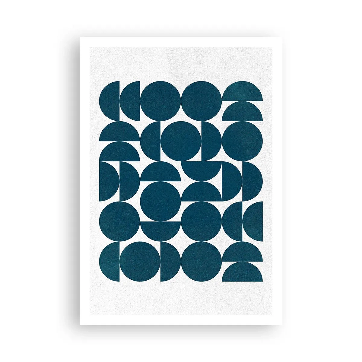 Poster - Kreise und Halbkreise - 70x100 cm