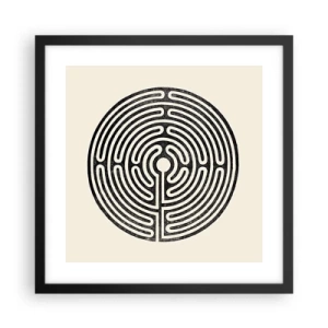 Poster in einem schwarzem Rahmen - Geheimnisvolle Ordnung - 40x40 cm