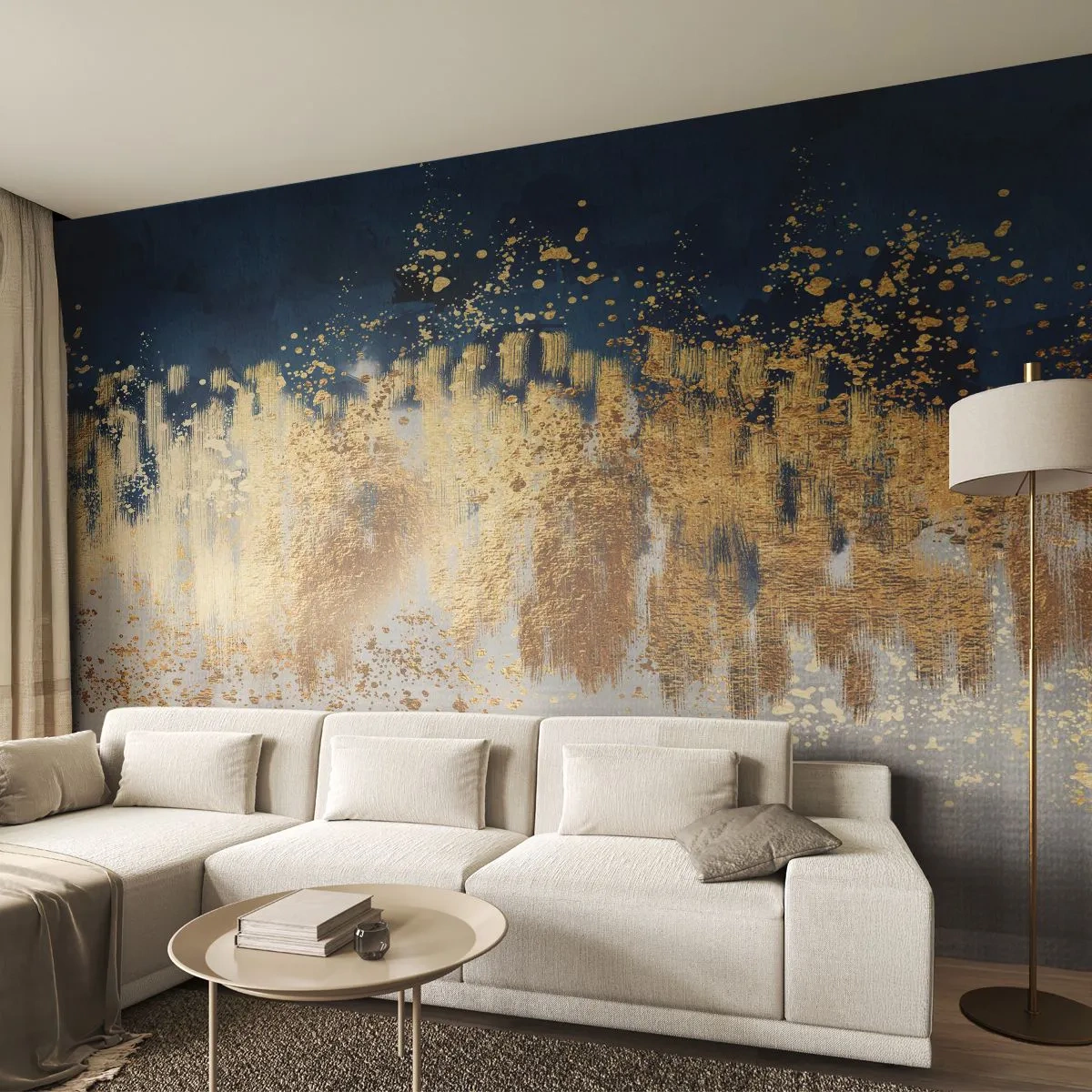 Fototapete Standard Eco - Moderne Komposition mit Glanz - Stück, Art Deco, Glanz - 400x280 cm