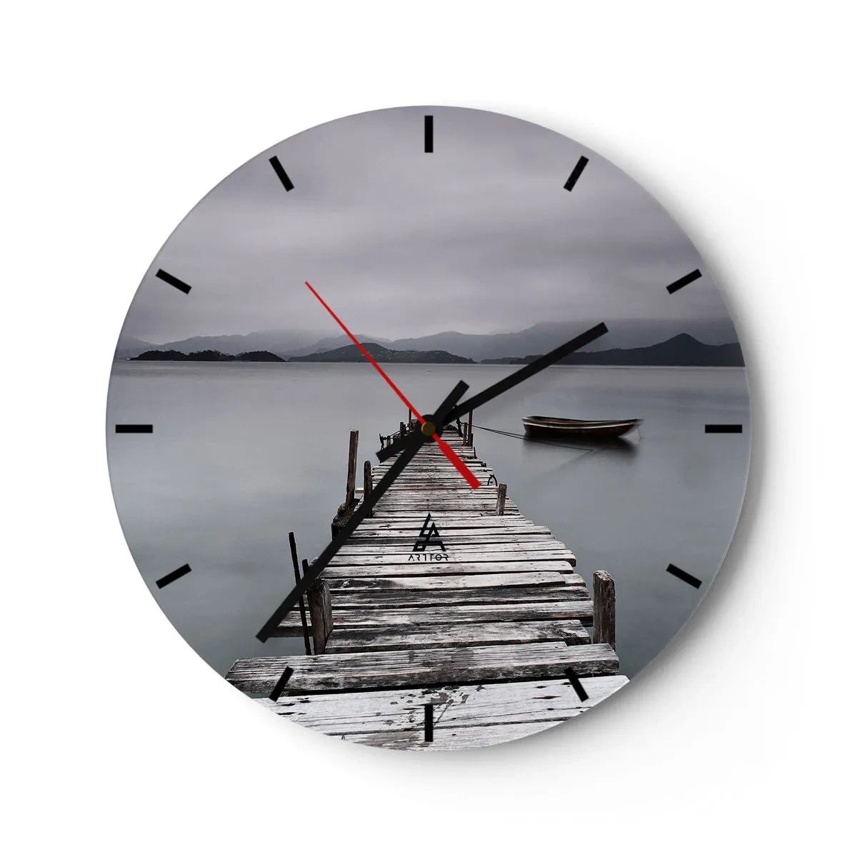Wanduhr - Glasuhr - Du kannst morgen gehen - 30x30 cm