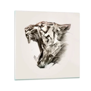 Glasbild - Bild auf glas - Du weißt schon wer das Sagen hat - 40x40 cm