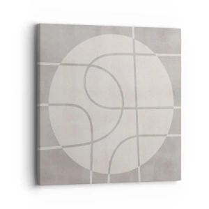 Bild auf Leinwand - Leinwandbild - Kreisförmig und geradeaus - 30x30 cm