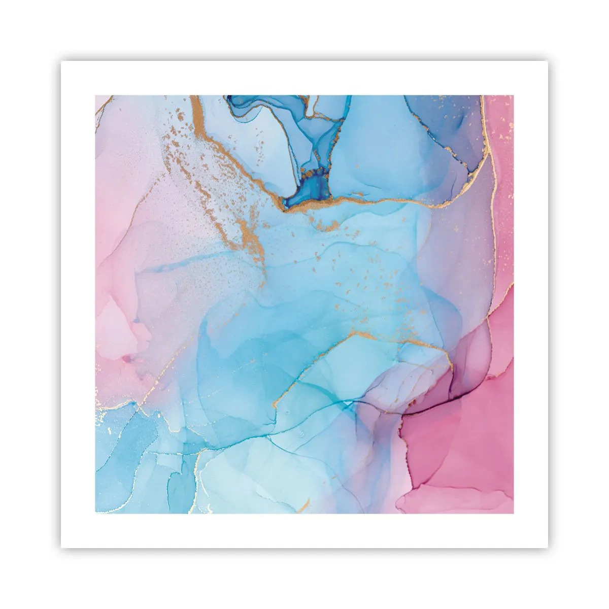 Poster - Begegnung und Durchdringung - 50x50 cm