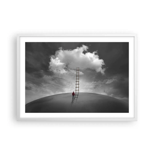 Poster in einem weißen Rahmen - Alles ist möglich - 70x50 cm