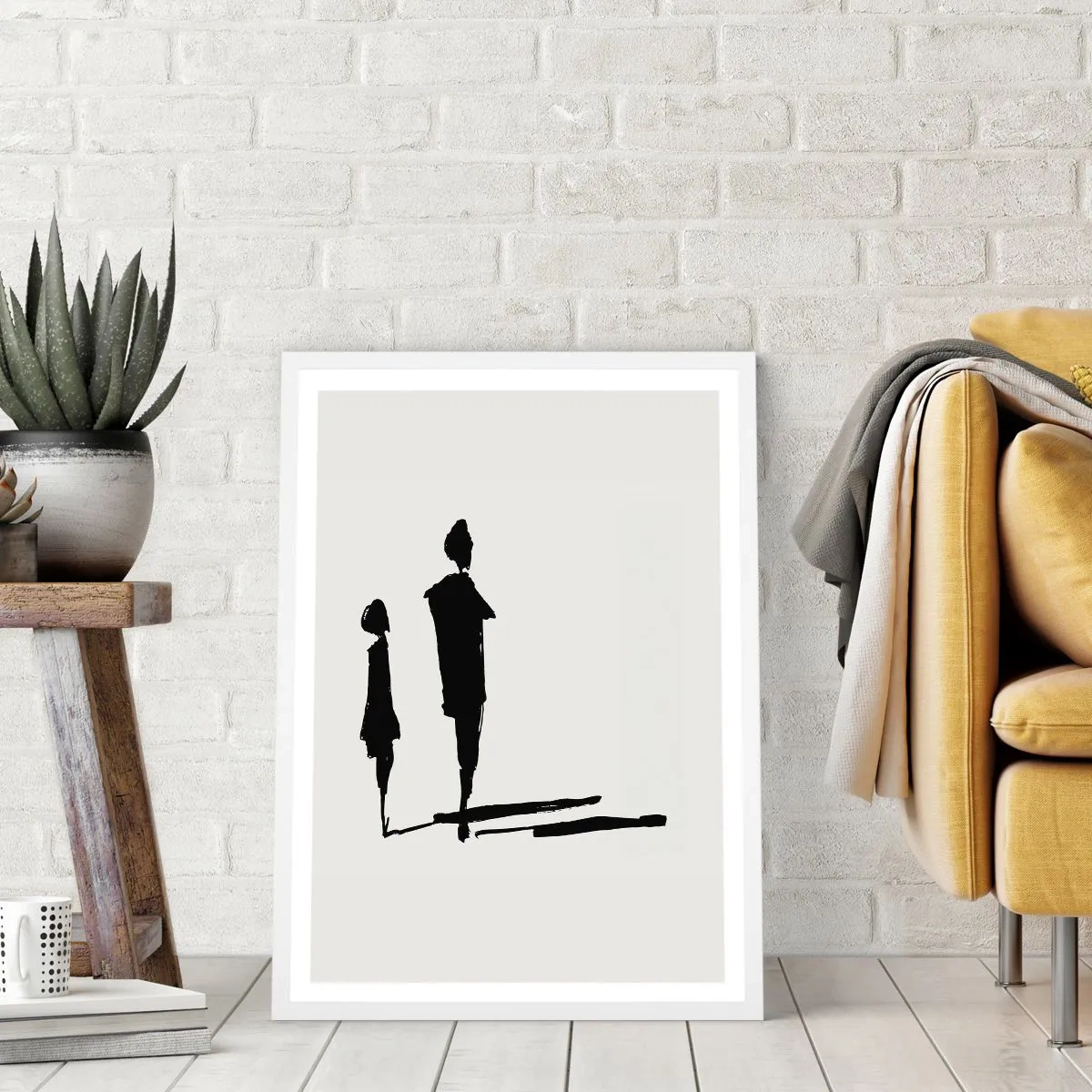 Poster in einem weißen Rahmen - Mit Sicherheit zusammen? - 50x70 cm