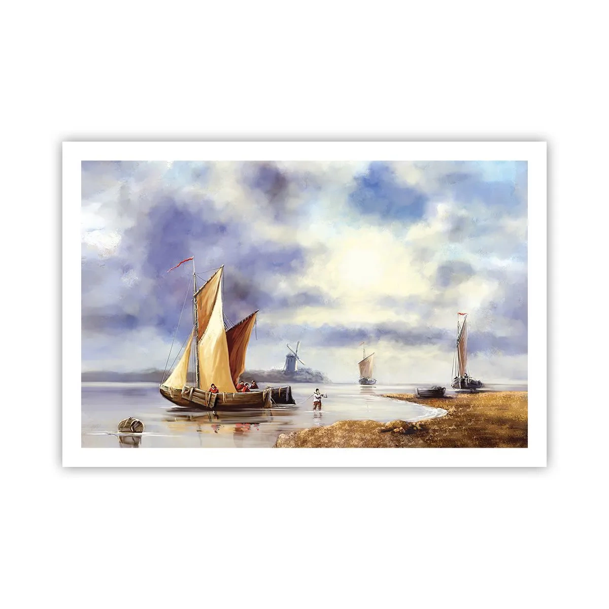 Poster - Die Rückkehr der Seeleute - 91x61 cm