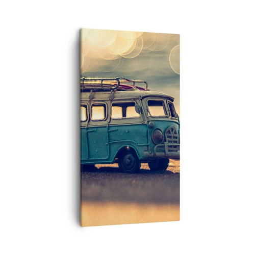 Bild auf Leinwand - Leinwandbild - Das Ende der Idole: Geld und Arbeit - 45x80 cm