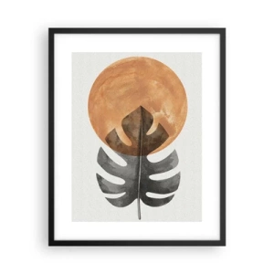 Poster in einem schwarzem Rahmen - Immer die Sonne - 40x50 cm