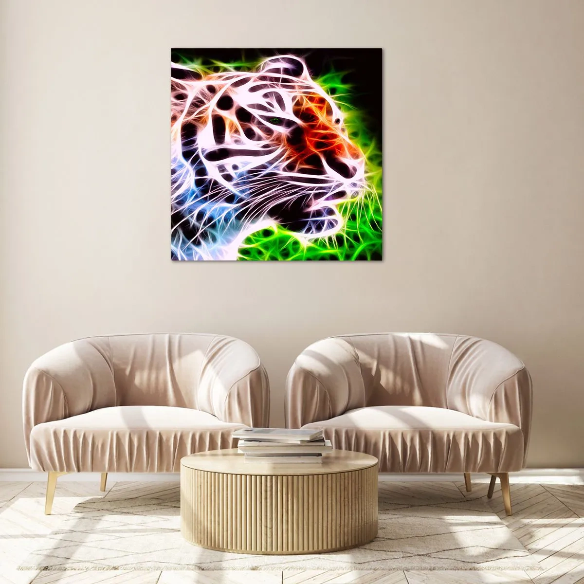 Glasbild - Bild auf glas - Schreckliche Aura - 40x40 cm