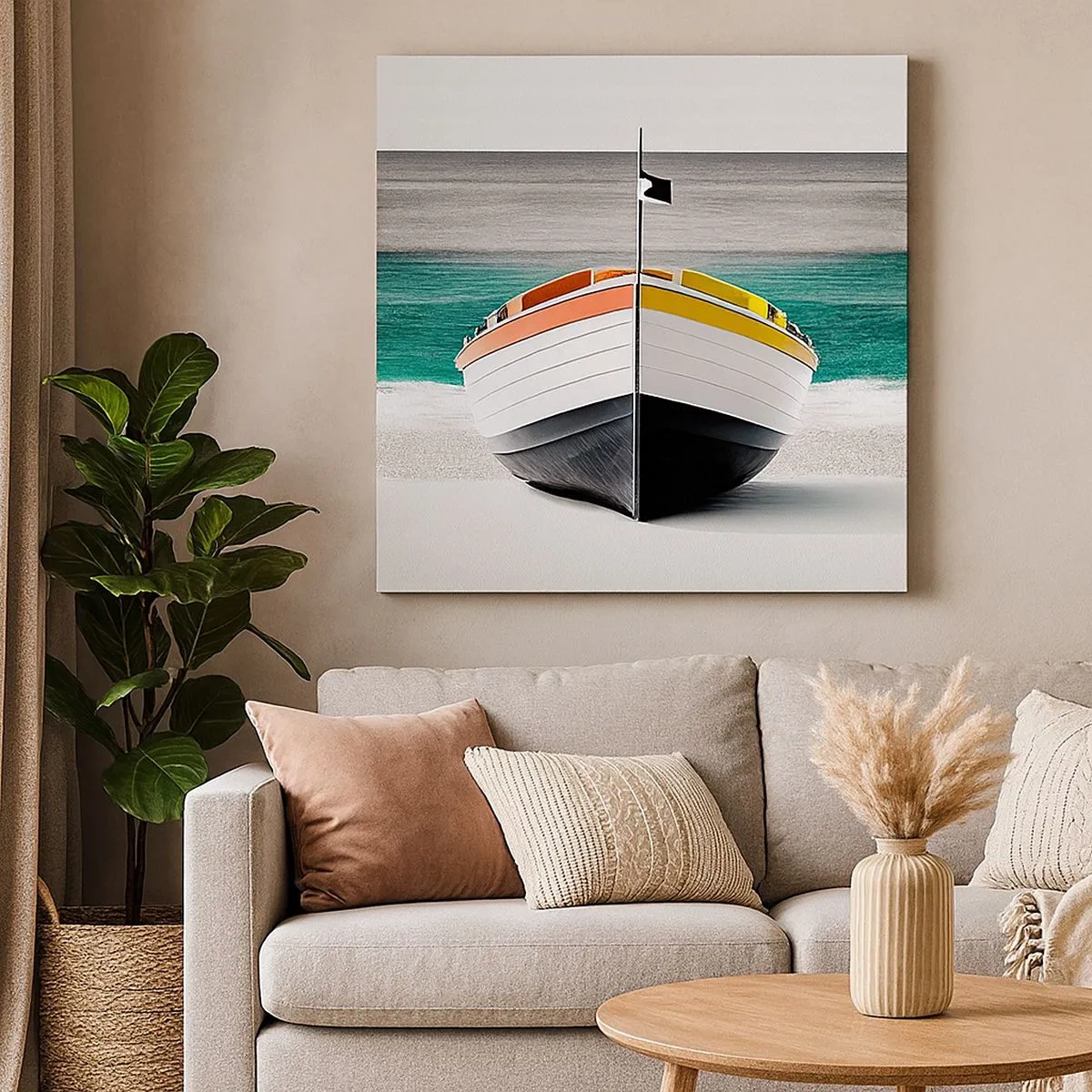 Bild auf Leinwand - Leinwandbild - An seinem Platz - 30x30 cm