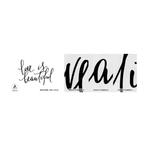 Fototapeten Muster Premium Canvas - Lies und wiederhol - Typografie, Bejahung, Maxime - 100x30 cm