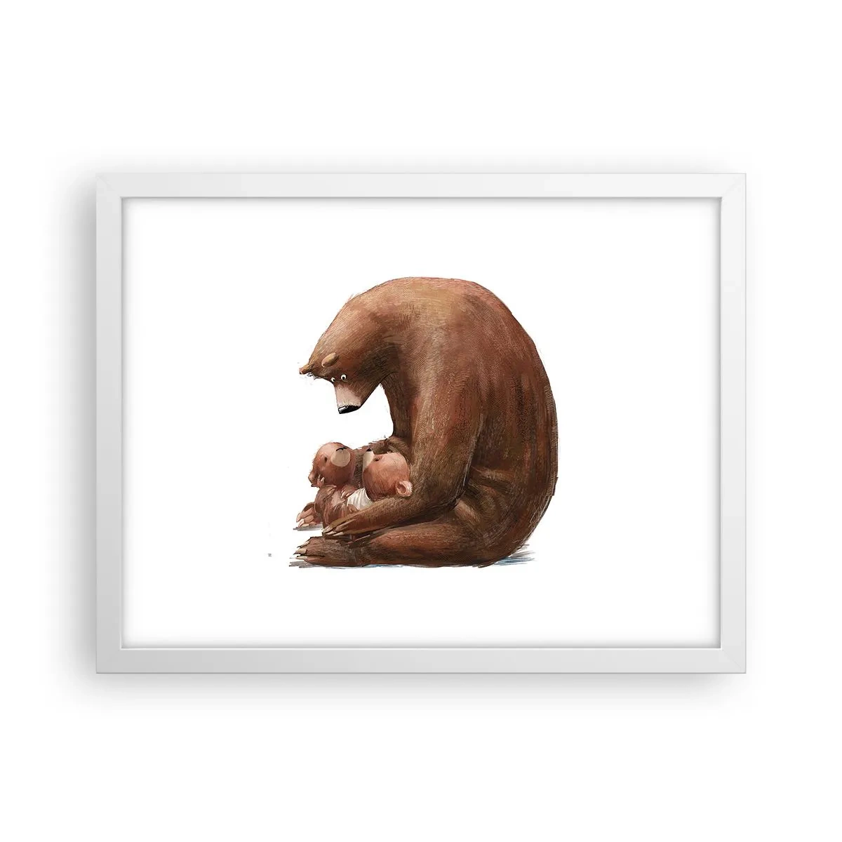 Poster in einem weißen Rahmen - Süße Träume, Kinder - 40x30 cm