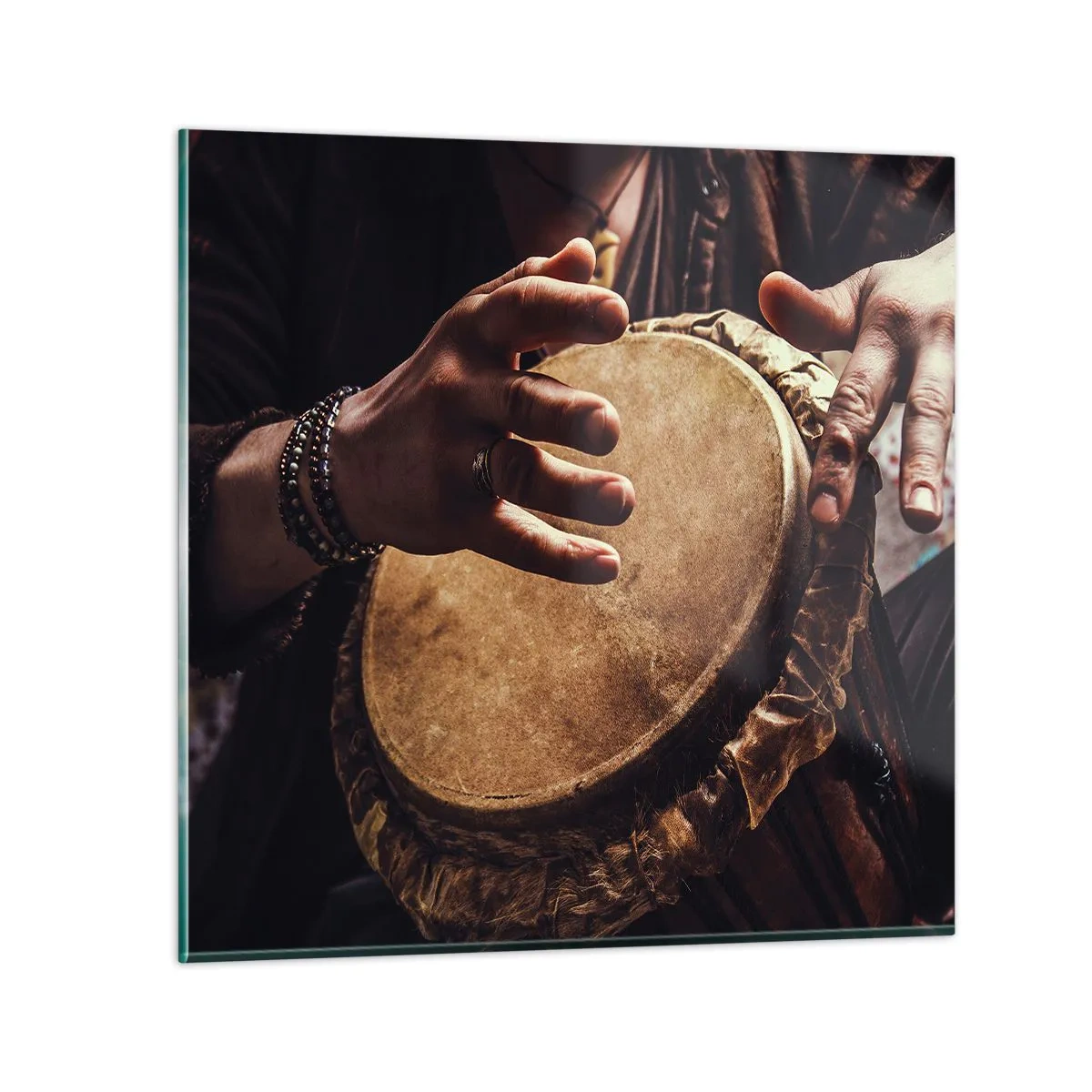 Glasbild - Bild auf glas - Im Rhythmus des Herzens - 50x50 cm