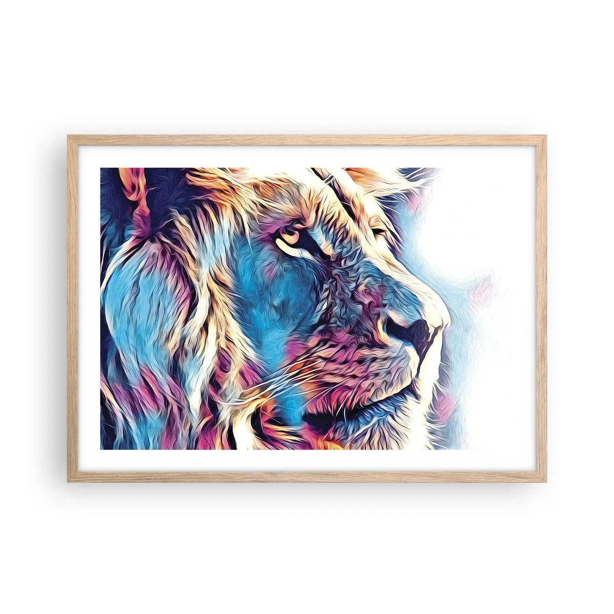 Poster in einem Rahmen aus heller Eiche - Die Weisheit der Natur - 70x50 cm