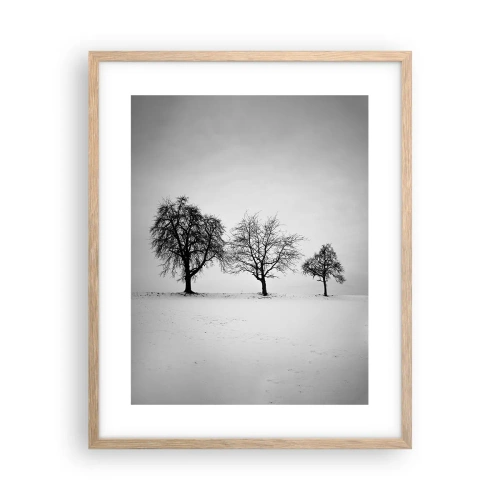 Poster in einem Rahmen aus heller Eiche - Wovon träumen sie? - 40x50 cm