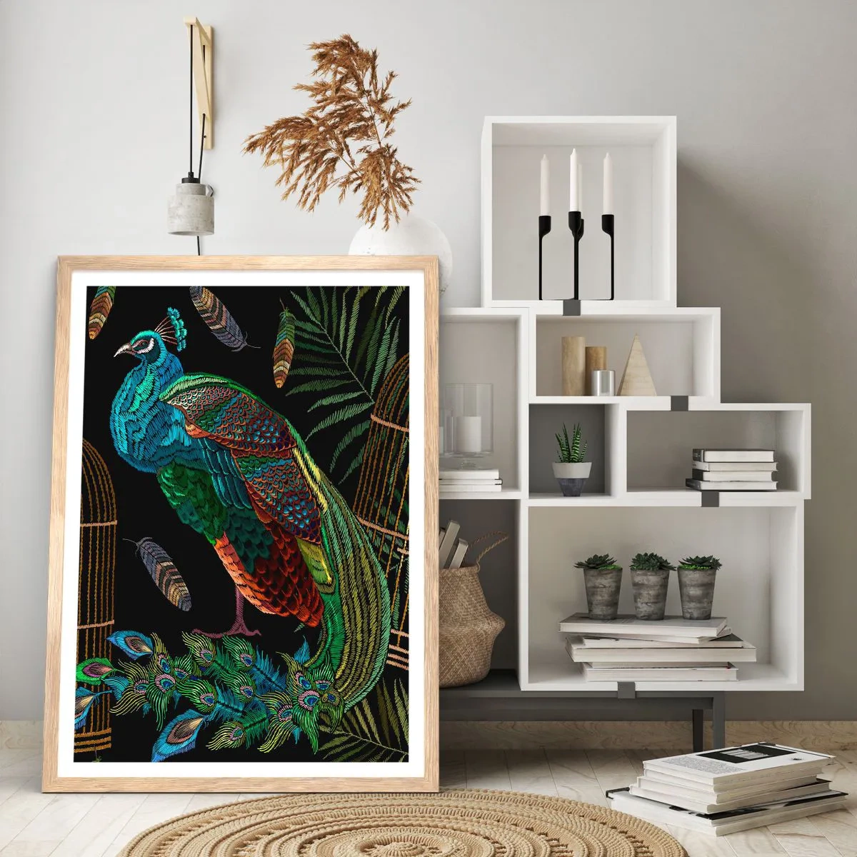 Poster in einem Rahmen aus heller Eiche - In königlichen Gewändern - 70x100 cm