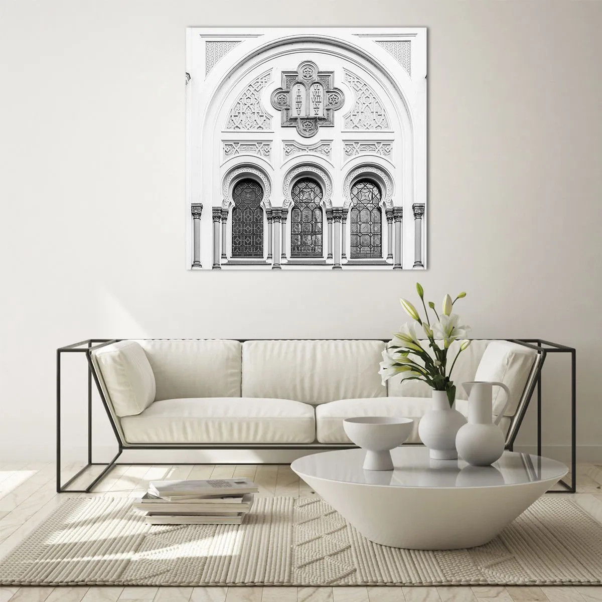 Glasbild - Bild auf glas - An der Grenze der Kulturen - 70x70 cm