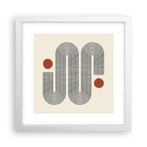 Poster in einem weißen Rahmen - Vom Anfang bis zum Ende - 30x30 cm