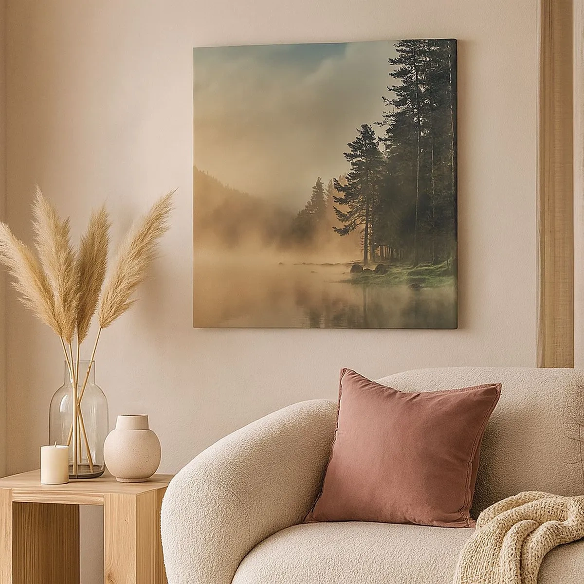 Bild auf Leinwand - Leinwandbild - Die Geburt des Tages - 30x30 cm