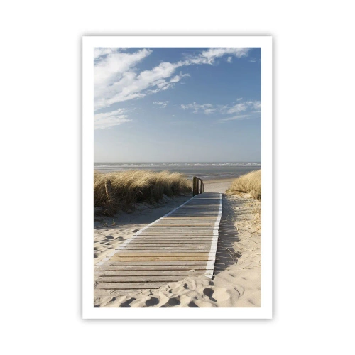 Poster - Hinter der Düne, im Rauschen des Grases - 61x91 cm