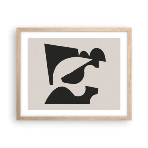 Poster in einem Rahmen aus heller Eiche - Zum Selbstbauen - 50x40 cm