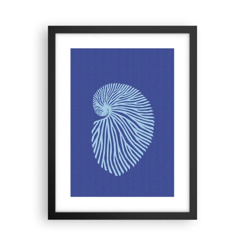 Poster in einem schwarzem Rahmen - Geburt der Muschel - 30x40 cm