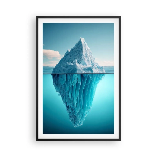 Poster in einem schwarzem Rahmen - Königin des Eises - 61x91 cm
