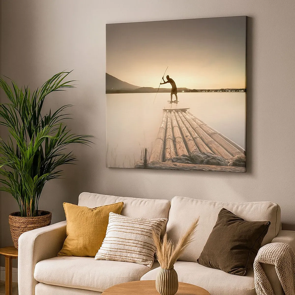 Bild auf Leinwand - Leinwandbild - Vor dem schlafen gehen - 30x30 cm