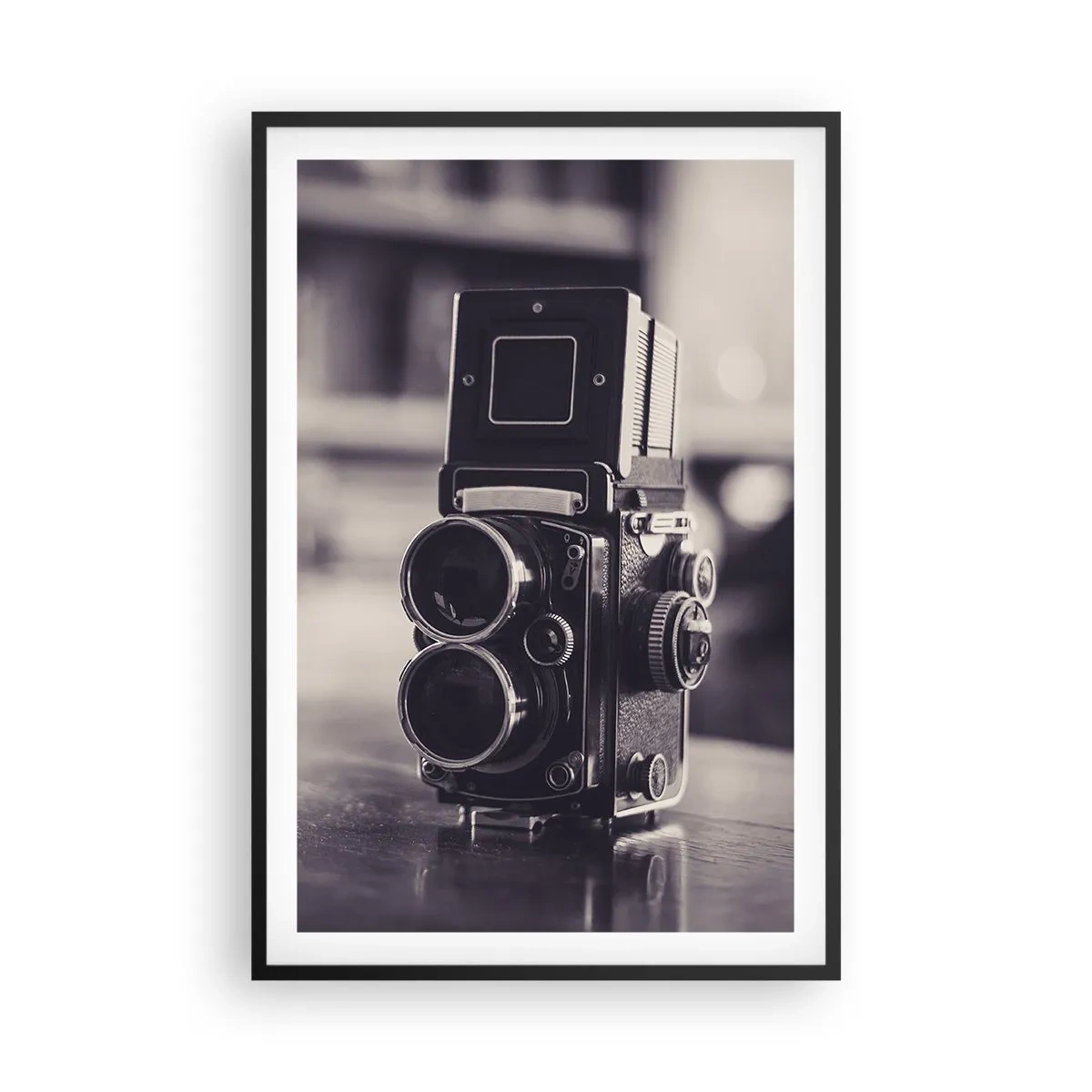 Poster in einem schwarzem Rahmen - Zauber alter Fotografie - 61x91 cm
