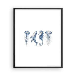 Poster in einem schwarzem Rahmen - Meereswunder - 40x50 cm