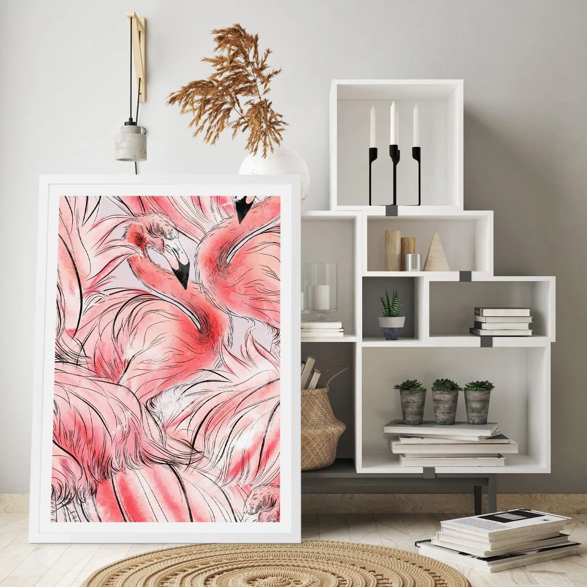 Poster in einem weißen Rahmen - Bird Corps de Ballet - 40x50 cm