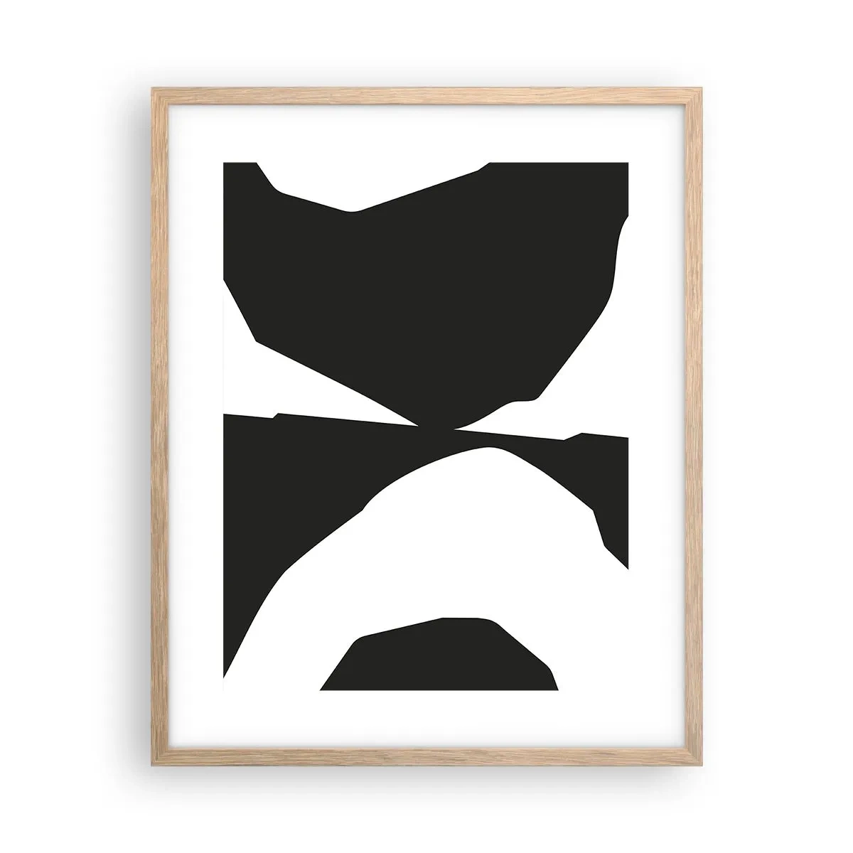 Poster in einem Rahmen aus heller Eiche - Positiv negativ - 40x50 cm