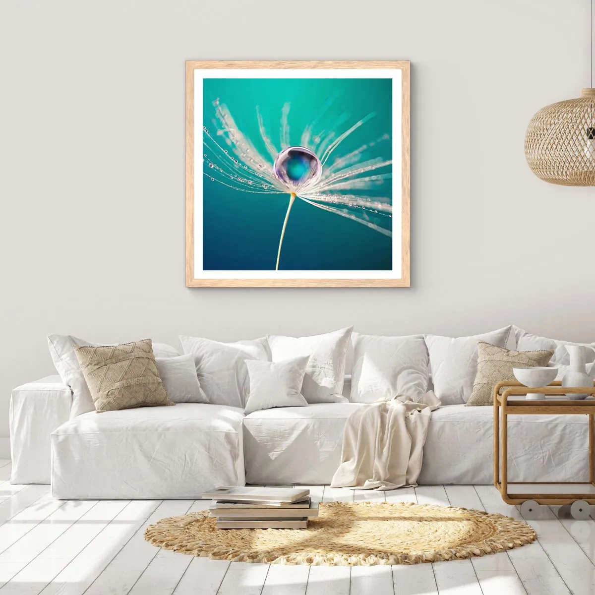 Poster in einem Rahmen aus heller Eiche - Mystischer Moment - 40x40 cm