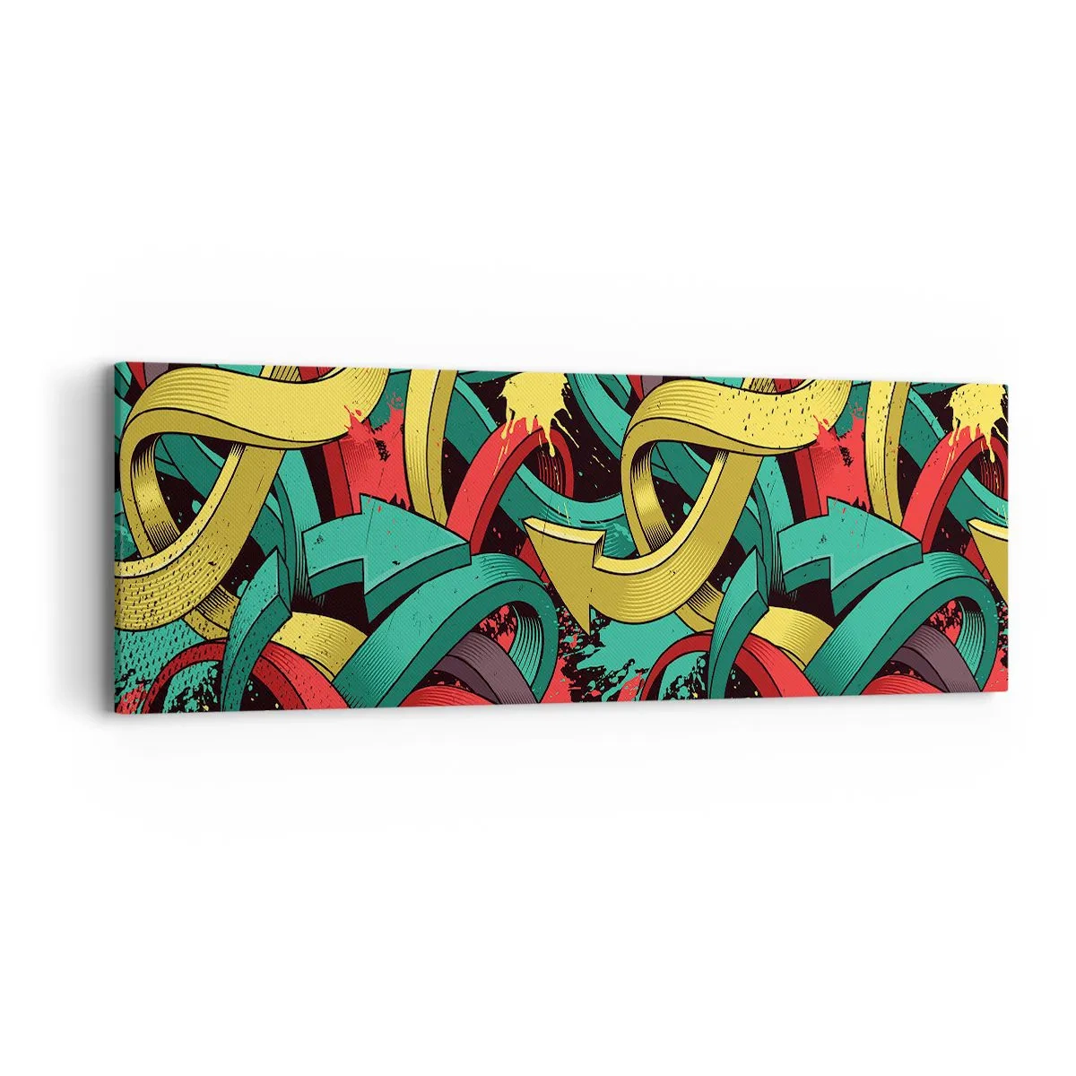 Bild auf Leinwand - Leinwandbild - Welcher Weg zum Ziel? - 90x30 cm