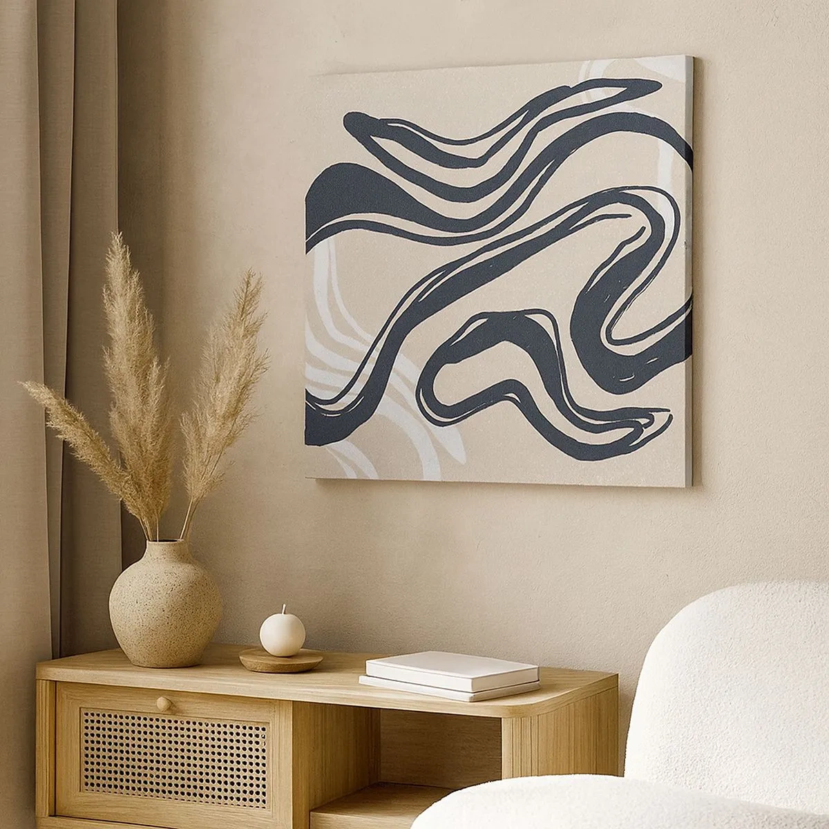 Bild auf Leinwand - Leinwandbild - Vervielfachter Ausdruck - 30x30 cm