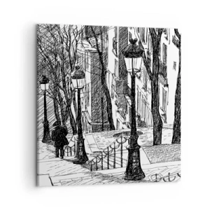 Bild auf Leinwand - Leinwandbild - Liebesgeschichte oder Horrorgeschichte? - 50x50 cm