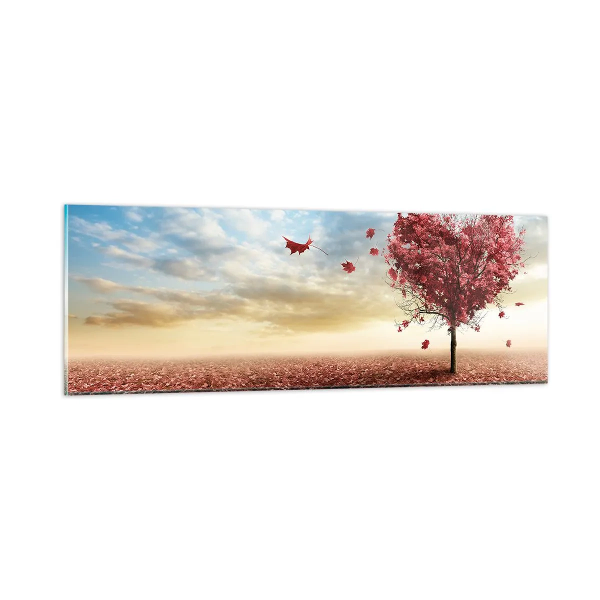 Glasbild - Bild auf glas - Verliebe dich auch - 90x30 cm
