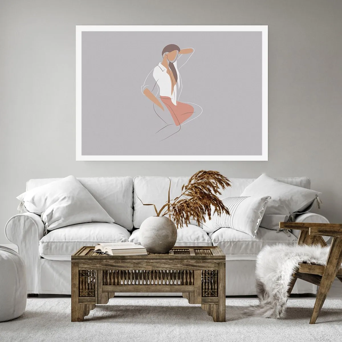 Poster - Umriss der Anmut - 40x30 cm
