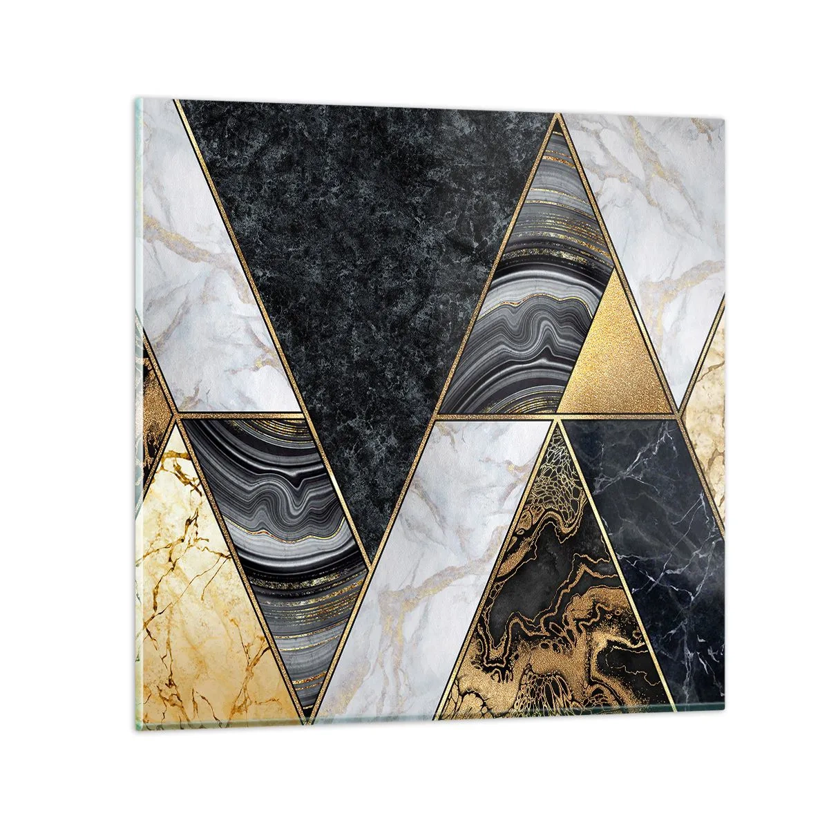 Glasbild - Bild auf glas - Stein um Stein - 70x70 cm