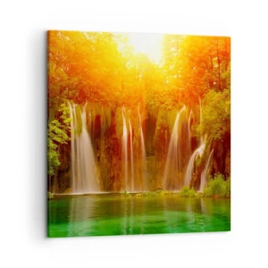 Bild auf Leinwand - Leinwandbild - In der Sonne und im Schatten - 50x50 cm