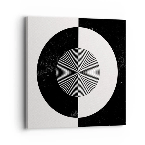 Bild auf Leinwand - Leinwandbild - Harmonie in Schwarz und Weiß - 30x30 cm