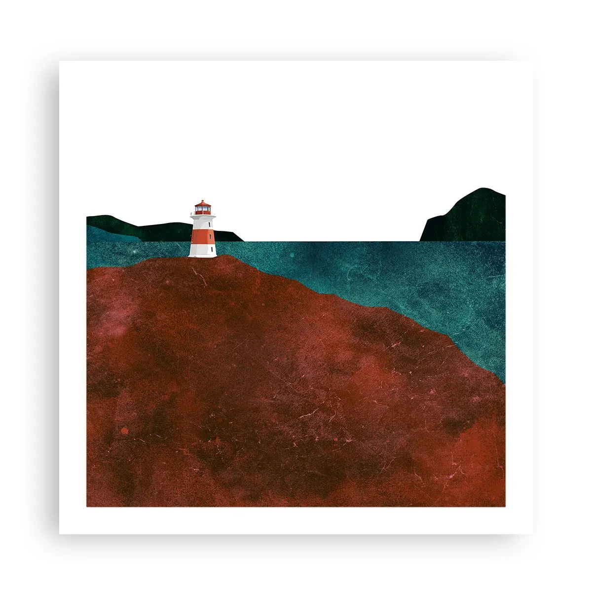 Poster - Aufs Meer starren - 60x60 cm