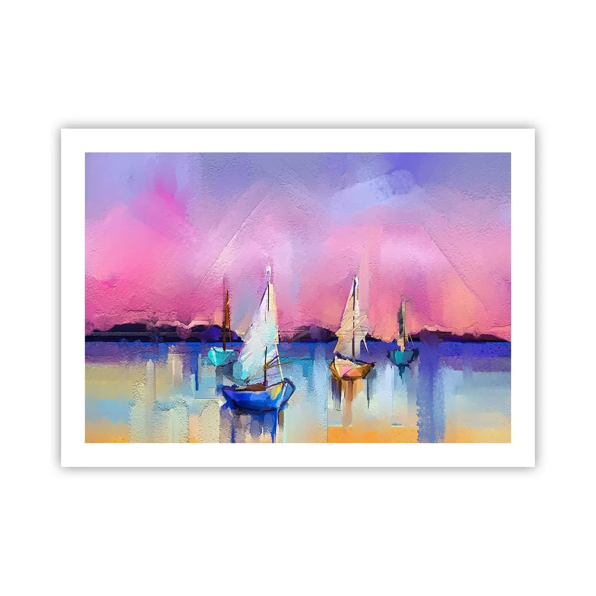 Poster - Richtung: breites Wasser - 70x50 cm