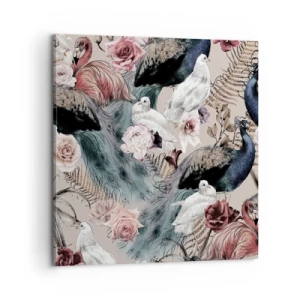 Bild auf Leinwand - Leinwandbild - Im Schlossgarten - 60x60 cm