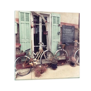 Glasbild - Bild auf glas - Es lebe die Provinz - 40x40 cm