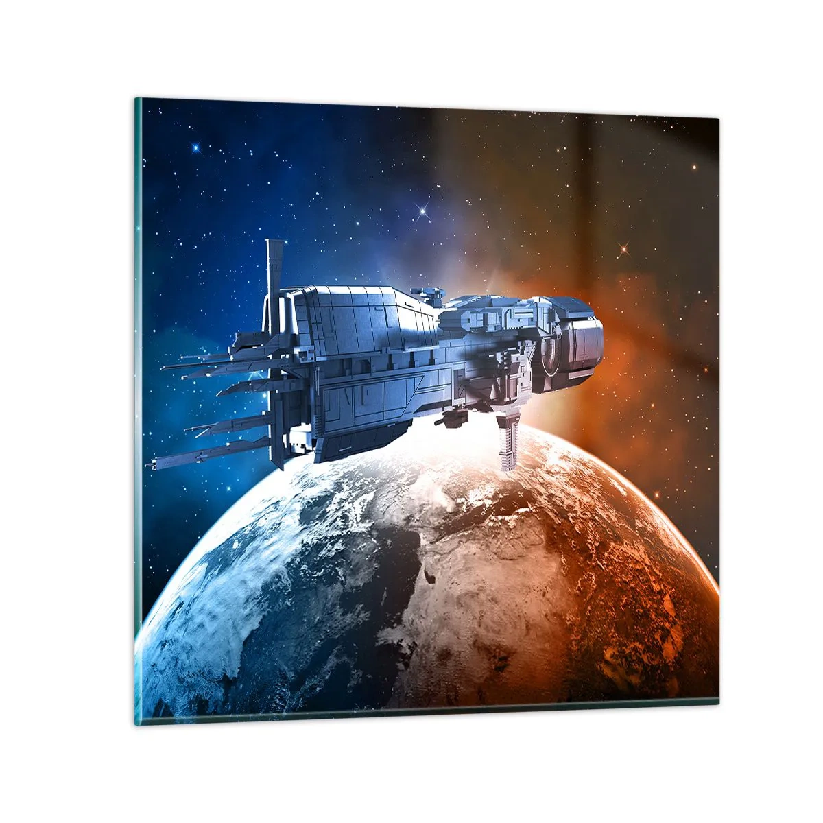 Glasbild - Bild auf glas - Ein aufmerksamer Beobachter - 60x60 cm